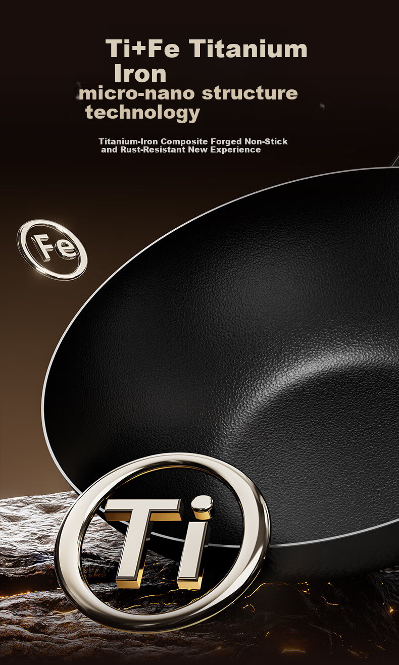 AOTEYOU Large Belly Iron Wok Uncoated Seasoned Household Stir-Fry Pan Traditional Cast Iron Non-Stick Wok for Induction and Gas Stoves 7