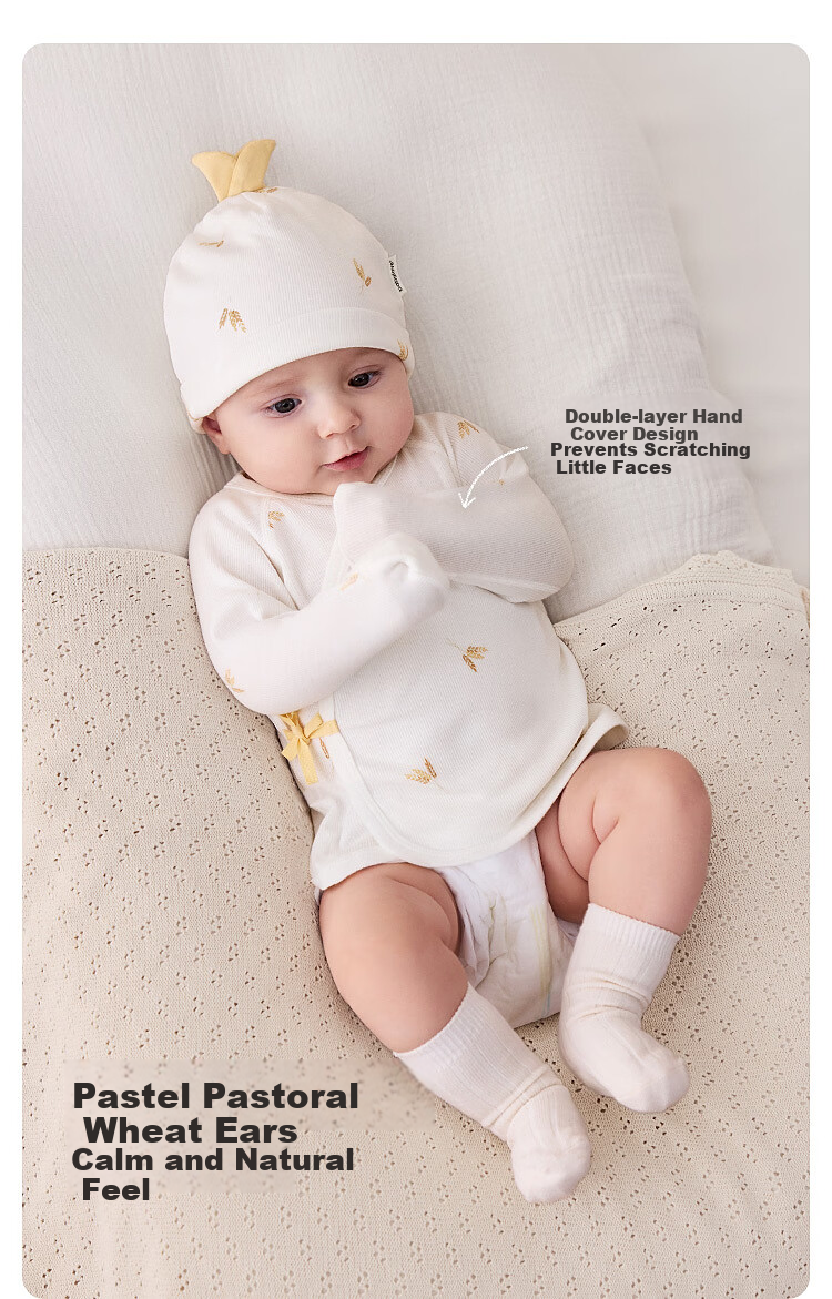 Babylove Newborn Half-Back Shirt Spring and Autumn Modal Cotton Top Infant Baby Monk Suit Baby Clothes Shisui Collection 5