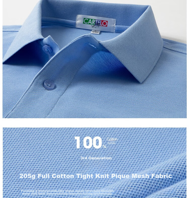 LIMENG [Pure Cotton T-Shirt] Men's Business Polo Shirt, Summer Loose-Fit Solid Color Lapel T-Shirt, Light Gray XL 3