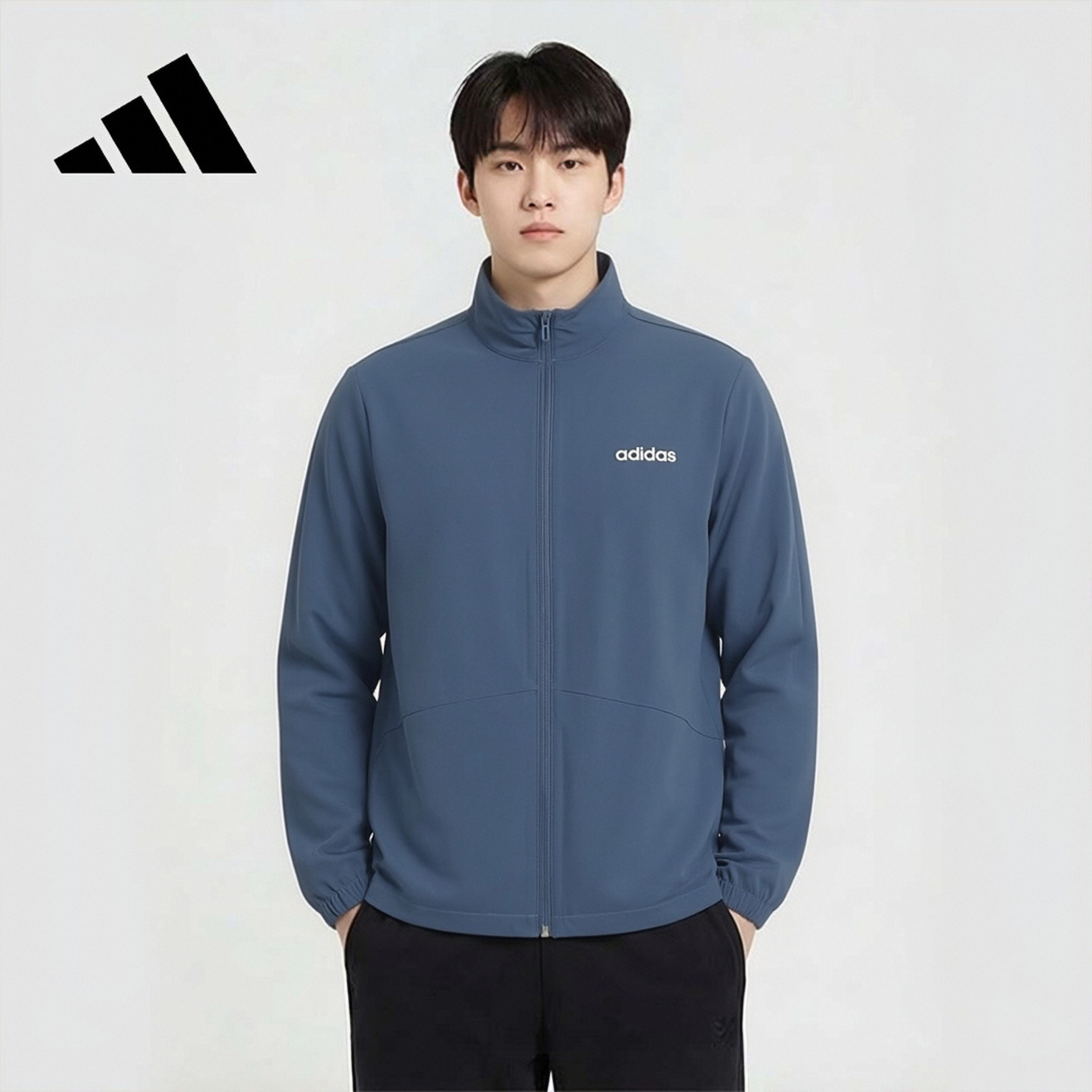 Adidas Outdoor Unisex Comfortable Windproof Woven Stand Collar Jacket JM2253 XL