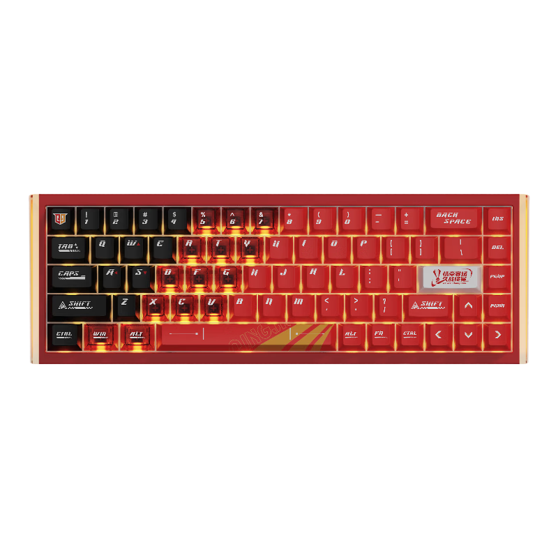 DAREU COOL68 Magnetic Switch Keyboard RT Gaming Mechanical Keyboard 8K Polling Rate Hot-Swappable RGB Dual-Drive Lightbox Valorant 68-Key Layout COOL68 x Qingjiu Collaboration
