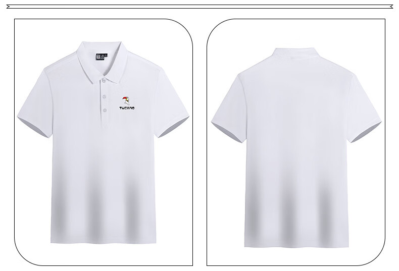 TUCANO Short-Sleeve T-Shirt for Men, Summer Breathable Business Polo Shirt with Collar, Lightweight Solid Color Half-Sleeve Athletic Top 4