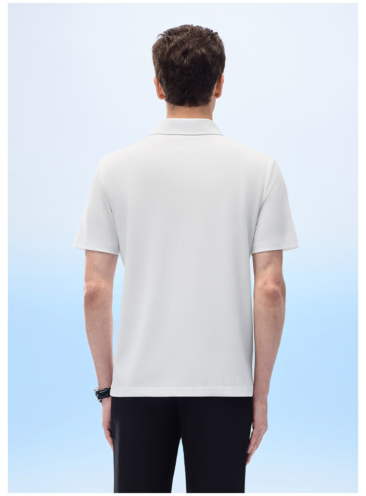 Thumb White Small T Comfortable Short Sleeve Polo Shirt Men 26 Spring Summer Breathable Business Casual White Small T Bright White M 18