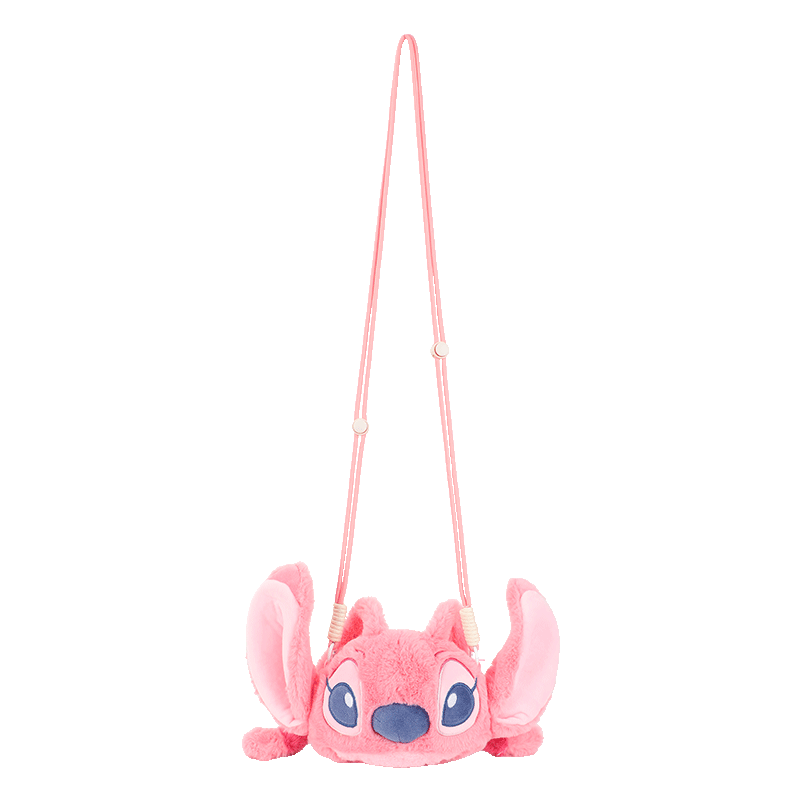 Disney Cute 3D Angel Plush Crossbody Bag for Women Girls Birthday Gift