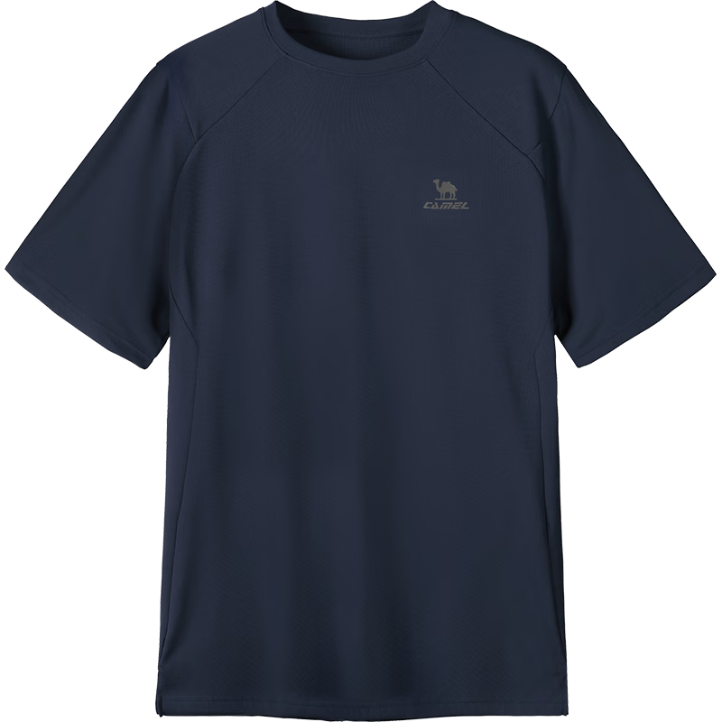 CAMEL Quick-Dry Men's Breathable Crew Neck Short Sleeve Running Sports T-Shirt C16BAYL6002 Prussian Blue L