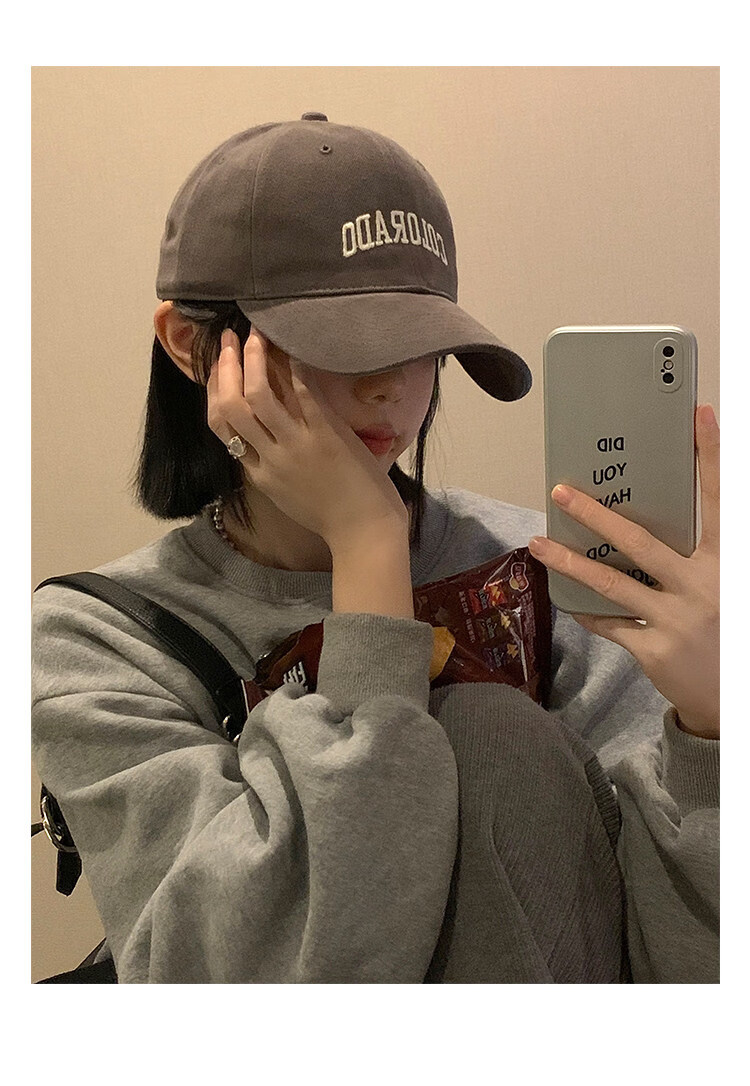 Ning'an Men's Baseball Cap Large Head Circumference Duckbill Hat New Wide Brim Enlarged Deepened Sunshade Sunscreen Hat for Women 17