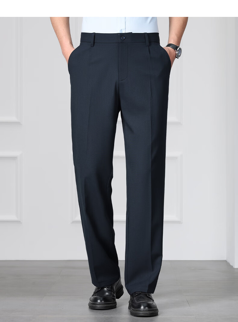 Shanshan Natural Linen 10A Antibacterial Men's Business Formal Lyocell Straight Casual Pants Spring Summer New Model 23