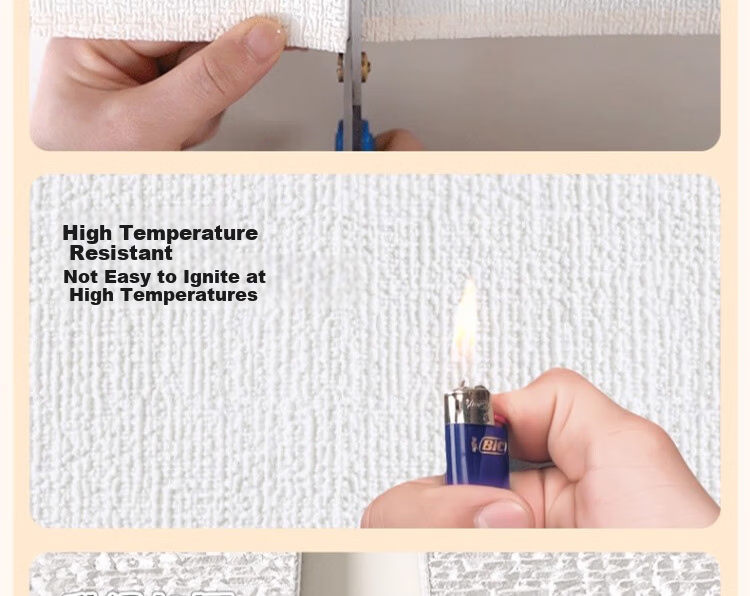Zichen Self-Adhesive Waterproof Moisture-Proof 3D Wall Sticker Wallpaper for Walls, Anti-Dust, Mold-Resistant, Bedroom Wall Covering 26