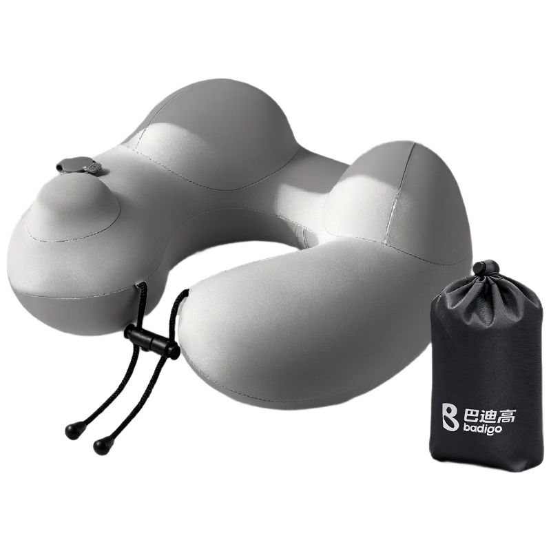 Buddygo Press-Inflatable U-Shaped Travel Neck Pillow Portable Long-Distance Airplane Neck Support Pillow High-Speed Train Second-Class Seat Sleeping Aid