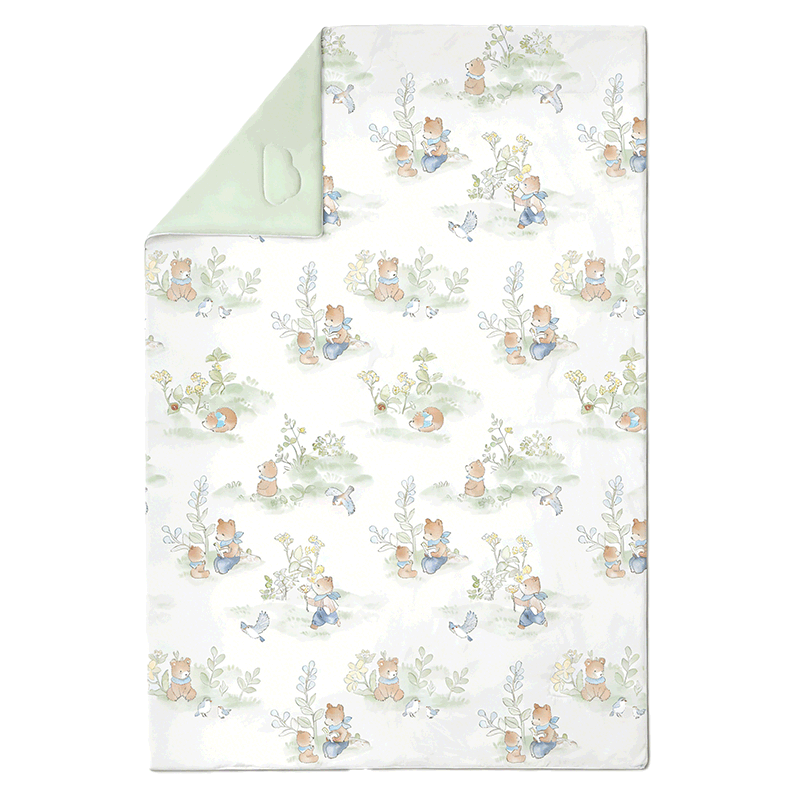KUB Baby Cooling Quilt Children's Summer Quilt Baby Air Conditioning Quilt Antibacterial Baby Blanket - Cute Bear Adventure 150*200cm