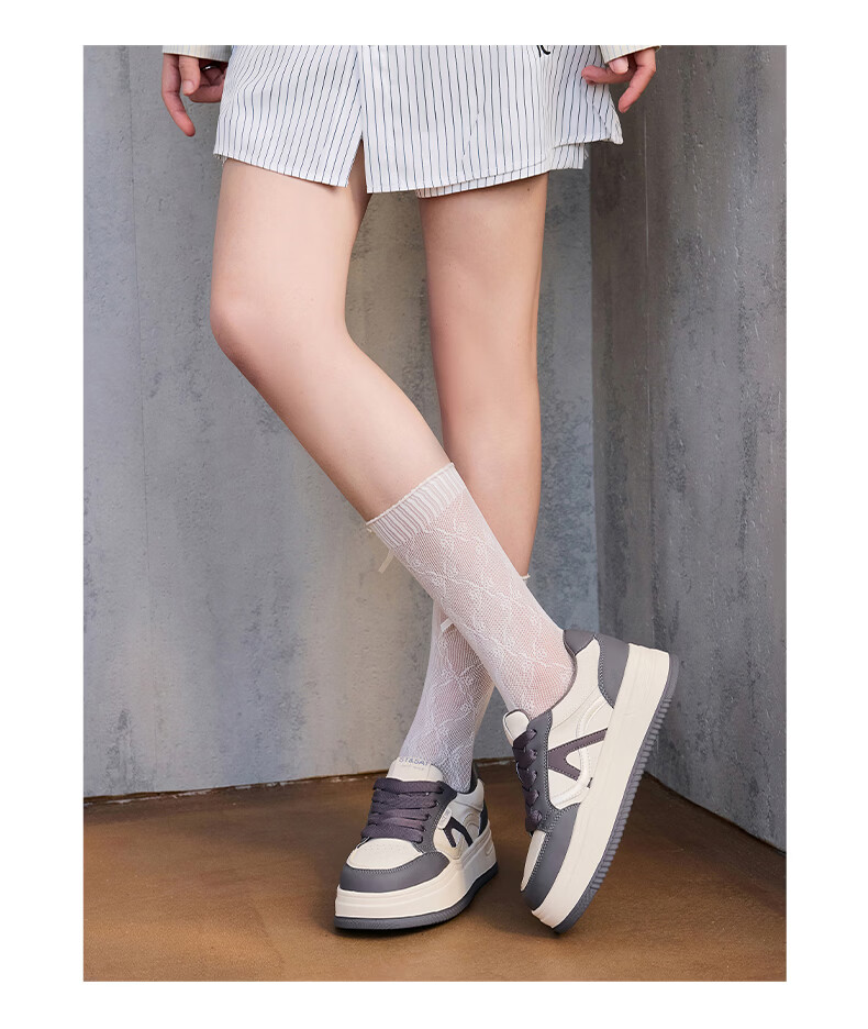 Saturday Thick-Soled White Sneakers for Women 2026 New Spring Small Height Increase Versatile Soft Sole Lightweight Comfortable Casual Skate Shoes 21