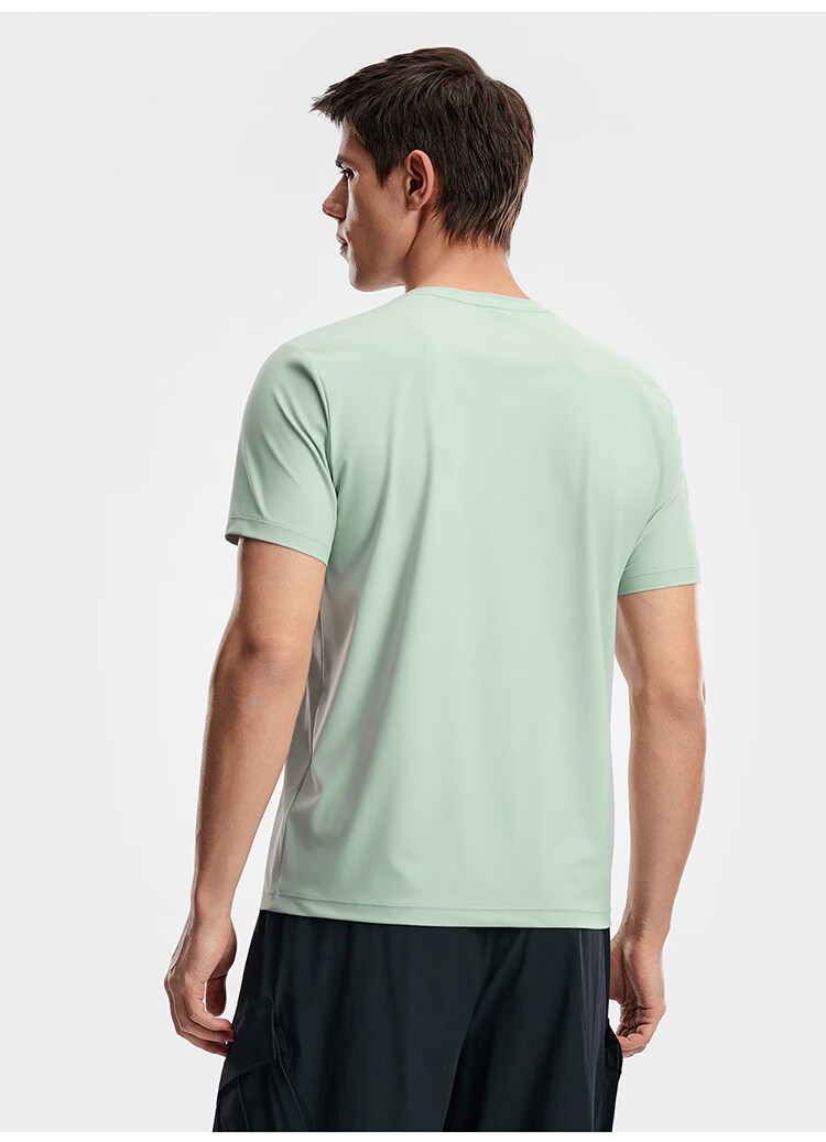 FILA Official Men's Short Sleeve T-Shirt 2026 Summer Cooling Breathable Round Neck Sun Protection Sports Top 29