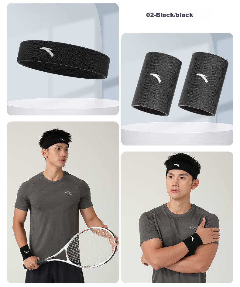 ANTA Wrist Support Sports Wristband Unisex Badminton Basketball Fitness Hand Wrist Protector Sprain Tendonitis Guard White 7