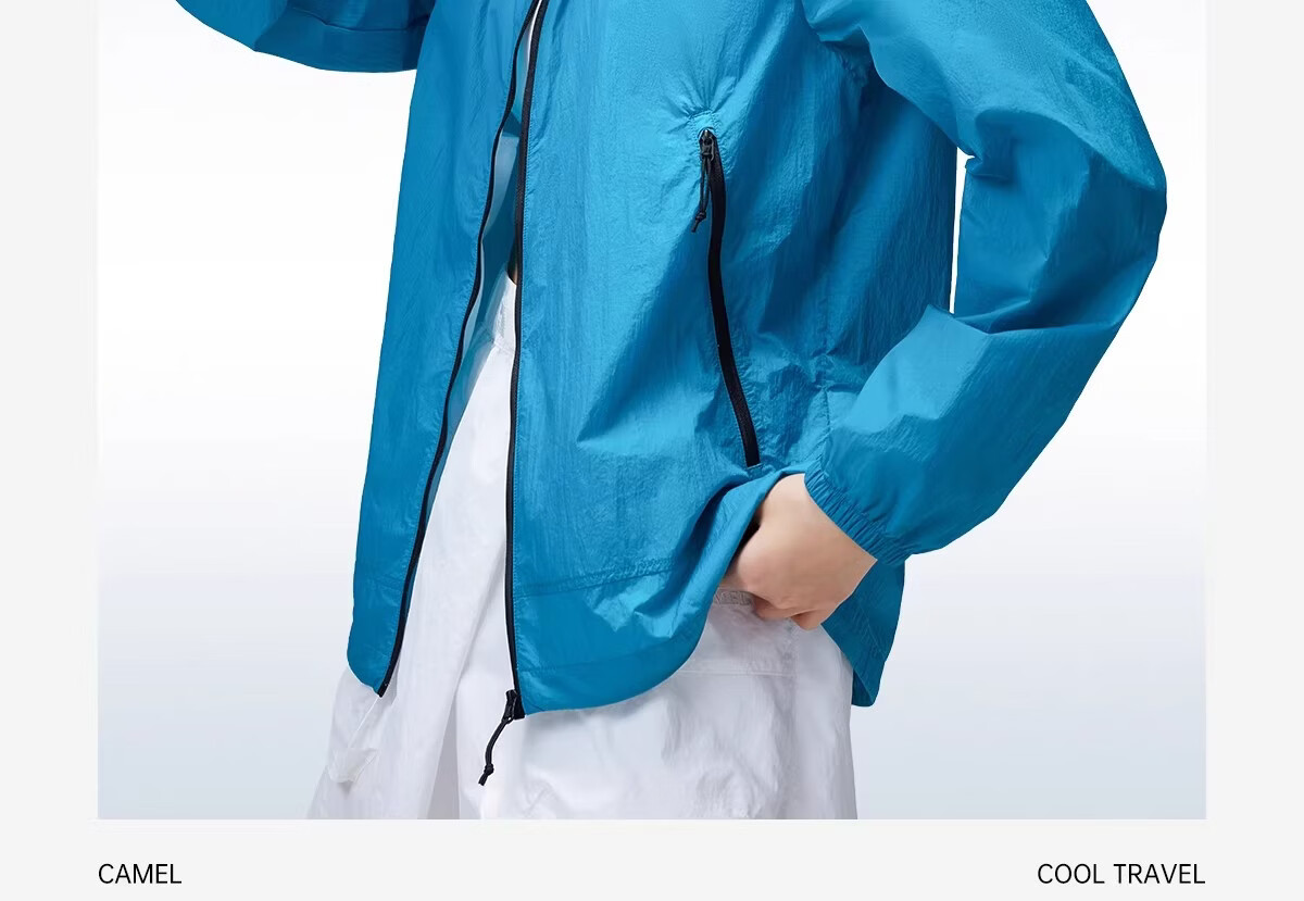 Camel [Wang Junkai Edition] 2026 Spring Summer Unisex Breathable Cooling Windproof Water-Repellent Sports Jacket 32