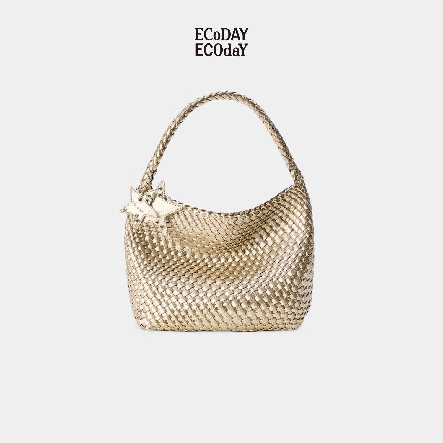 ECODAY Women's Original Design Classic Woven Large Capacity Tote Bag Commuter Handbag Shoulder Bag Birthday Gift