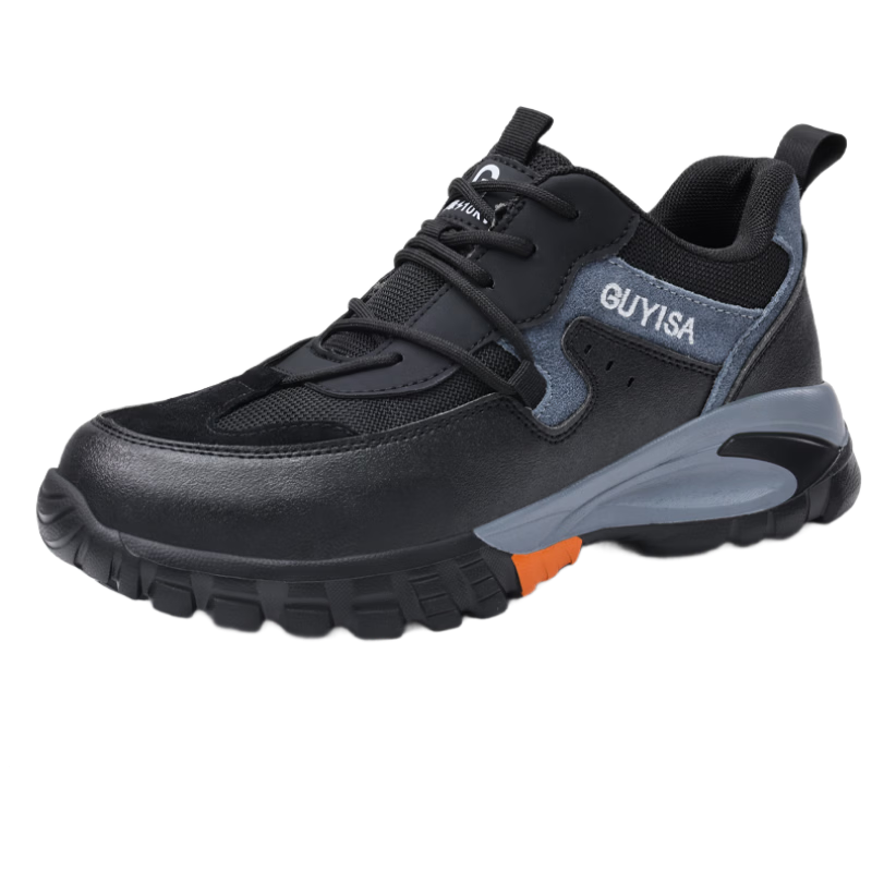 Jingtu Men's Electrical Insulation Work Safety Shoes 10KV Anti-Smash Anti-Puncture Ultra-Light Soft Sole 1109QKV Size 44