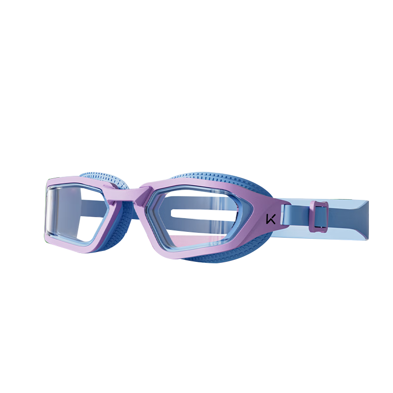 Keep Kids Mid-Frame Swim Goggles Comfortable Waterproof Anti-Fog Soft Silicone Youth Swimming Glasses Wisteria Blue