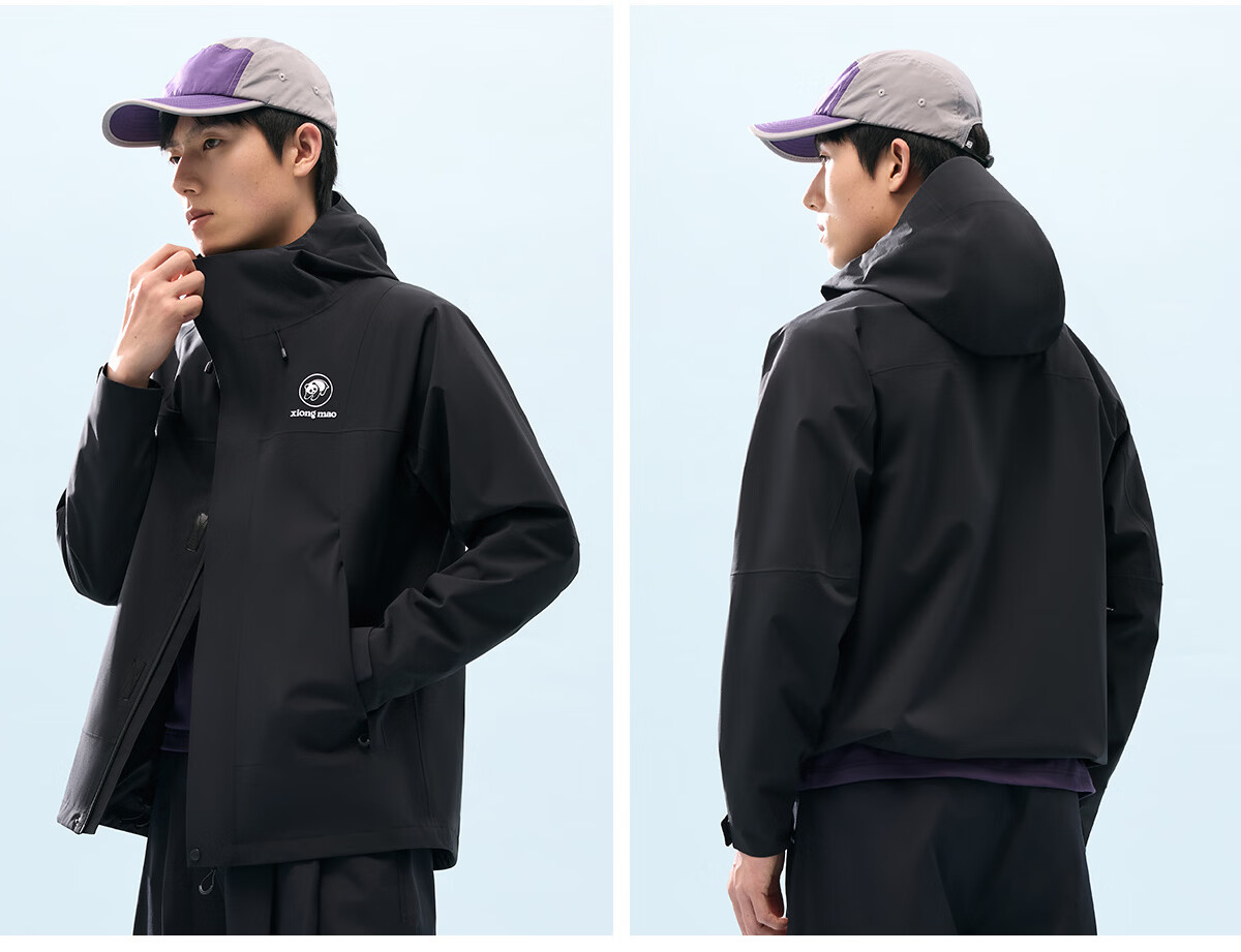 Panda [Play Wild] Single-Layer Shell Jacket 2026 Spring Summer Waterproof Windproof Abrasion-Resistant Fluorine-Free Mountaineering Outdoor Hiking Coat B060 44