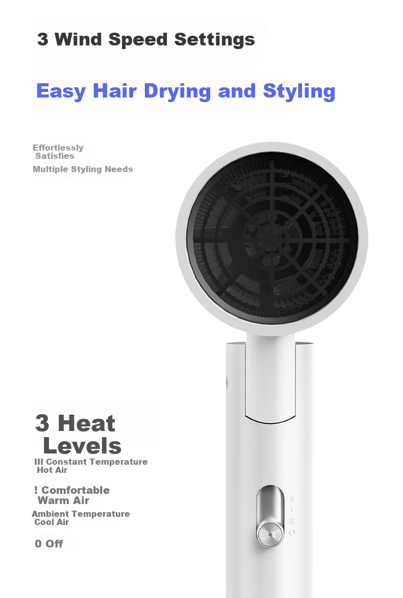 AUX Hair Dryer Home Use Quiet Negative Ion High Power Damage-Free Fast Drying Foldable Portable Hair Dryer for Men and Women Annual Meeting Gift 20