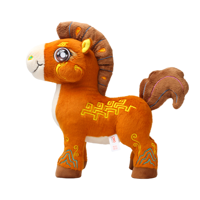 HUGKIS Qiji Galloping 2026 Spring Festival Gala Mascot (Chengcheng) CCTV Cultural and Creative Year of the Horse Customer Gift Plush Toy
