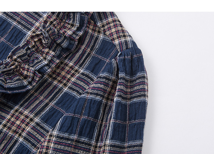 Demana [Artistic Style] Spring Cloud Oxygen Cotton V-Neck Multi-Layer Ruffle Shirt Petite Women's Blouse 12