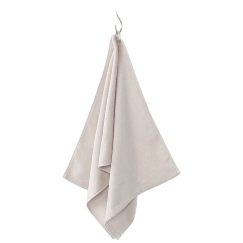 MUJI Cotton Single-Sided Fleece 4-Pack Face Towels Beige 34cm x 85cm