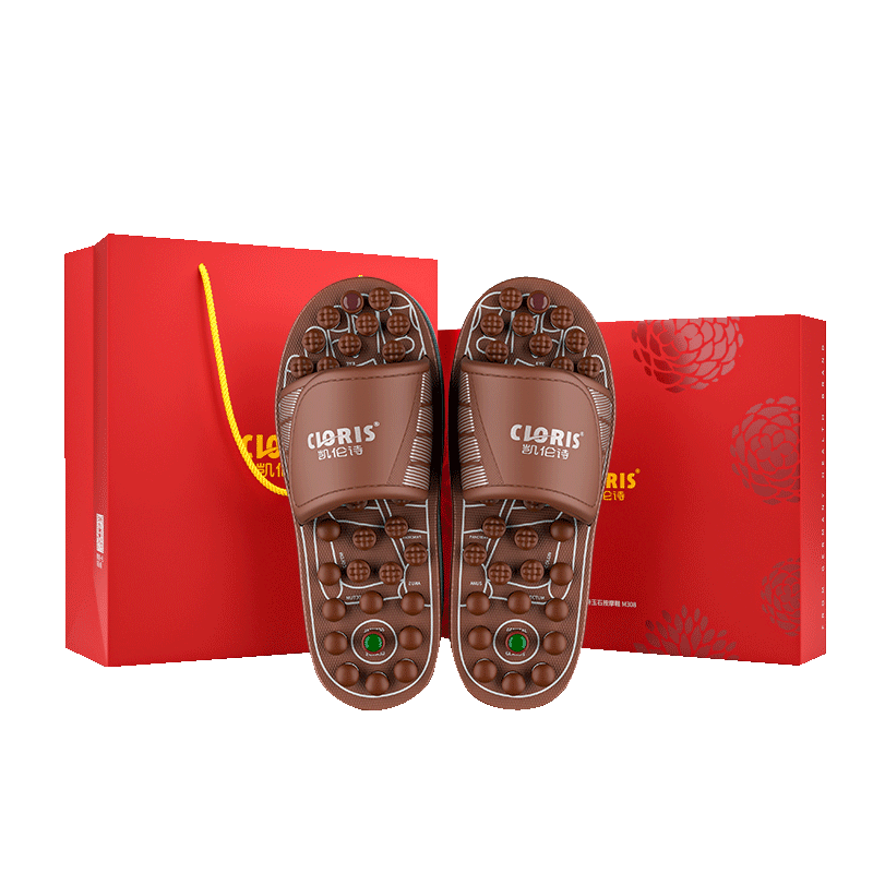 CLORIS [Mid-Autumn Festival Gift] Jade Health Acupoint Massage Slippers, Birthday Gift for Wife Or Parents, Mid-Autumn Festival Present M108-M