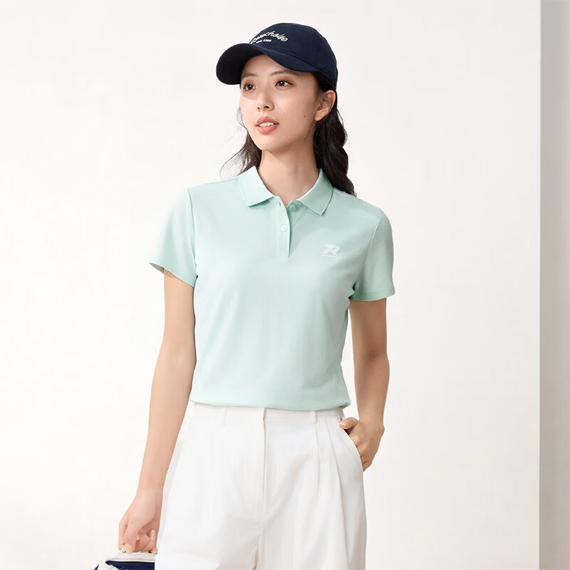361° Women's Spring Summer Sports Polo Shirt Quick-Dry Fitness Casual Running Short Sleeve Top 662624111H-3