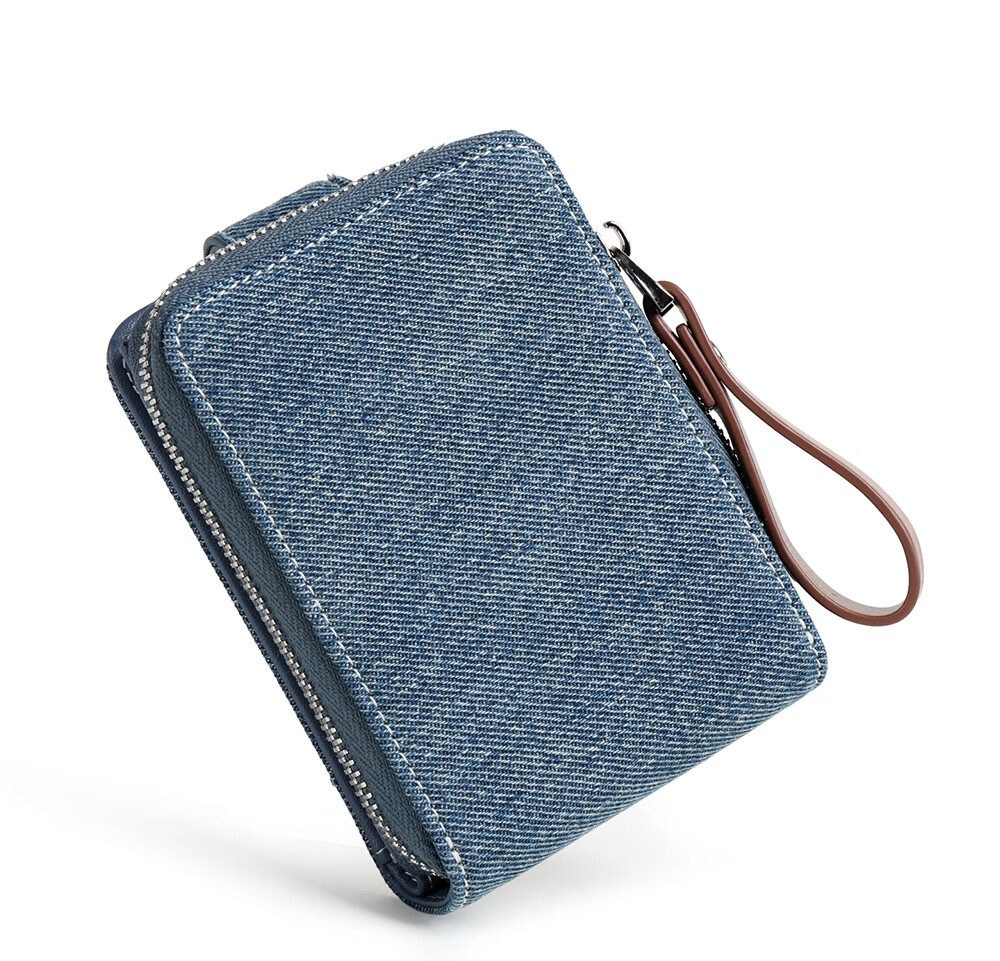 Toutou 2026 New Style Wallet Pork Floss Dog Denim Card Holder ID Storage Coin Purse Girl Birthday Gift for Girlfriend 32