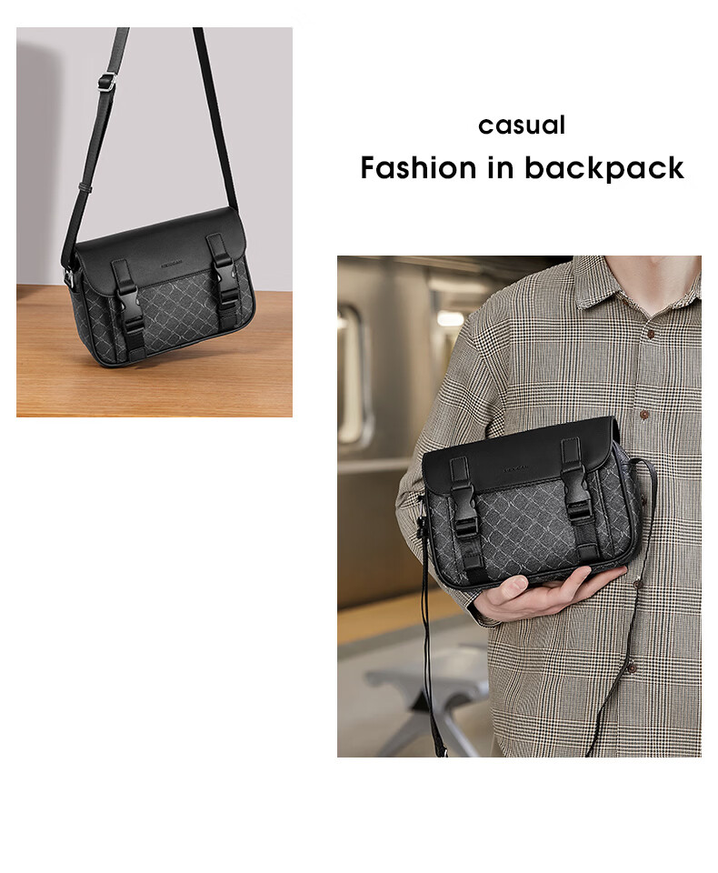 MEXICAN Men's Printed Casual Commuter Crossbody Shoulder Bag Phone Bag Birthday Gift High-end Light Luxury 4