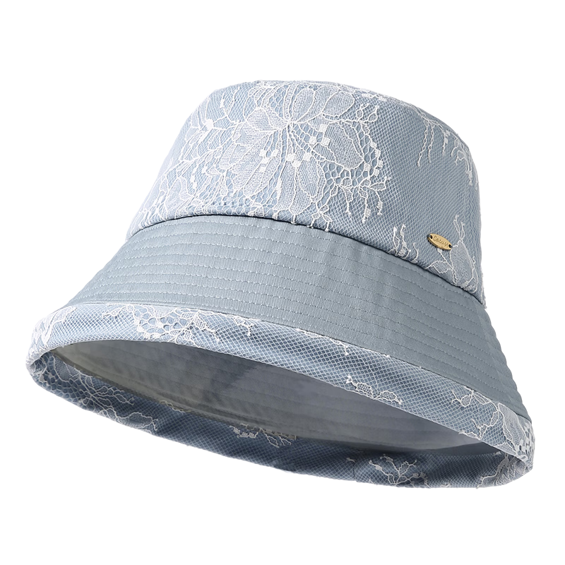 CACUSS Women's Summer Sun Hat Sweet Face-Slimming Denim Fisherman Hat Casual Hat Ice Snow Lake