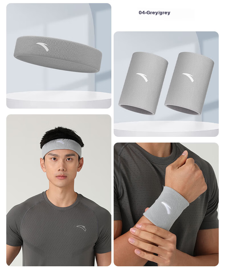 ANTA Wrist Support Sports Wristband Unisex Badminton Basketball Fitness Hand Wrist Protector Sprain Tendonitis Guard White 8