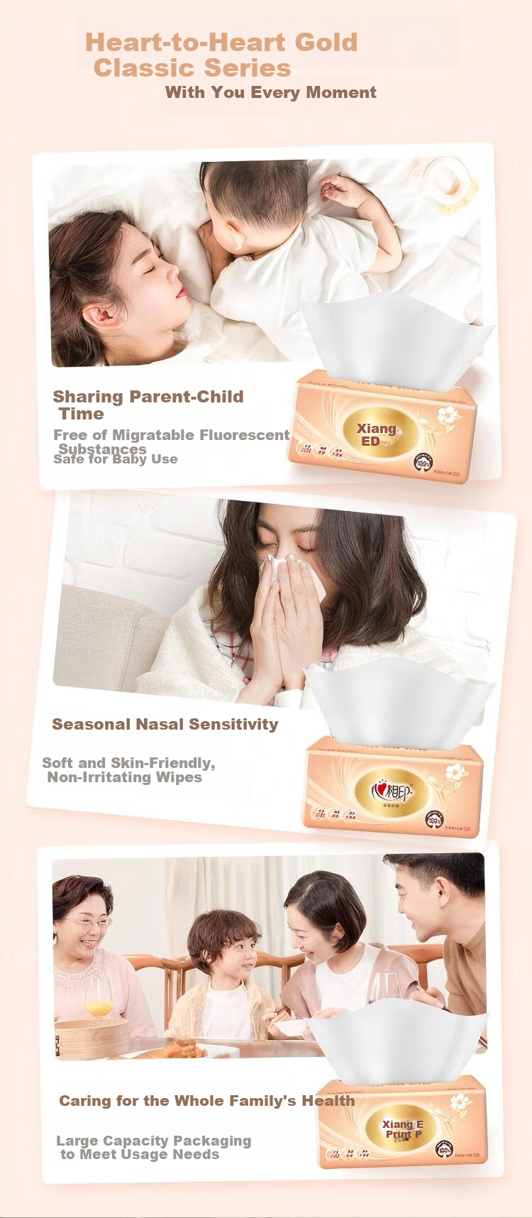 Mind Act Upon Mind Classic Series Facial Tissues, 3-Ply, 150 Sheets Per Pack, 6 Packs, DT26150 (Formerly DT26200) 4