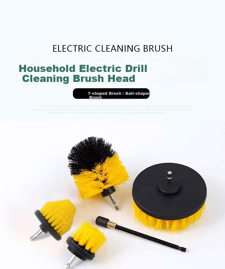 Oida Electric Cleaning Brush Drill Brush Head Electric Brush Floor Cleaning Tool Carpet Tile Polishing Grinding Cleaning Brush 1