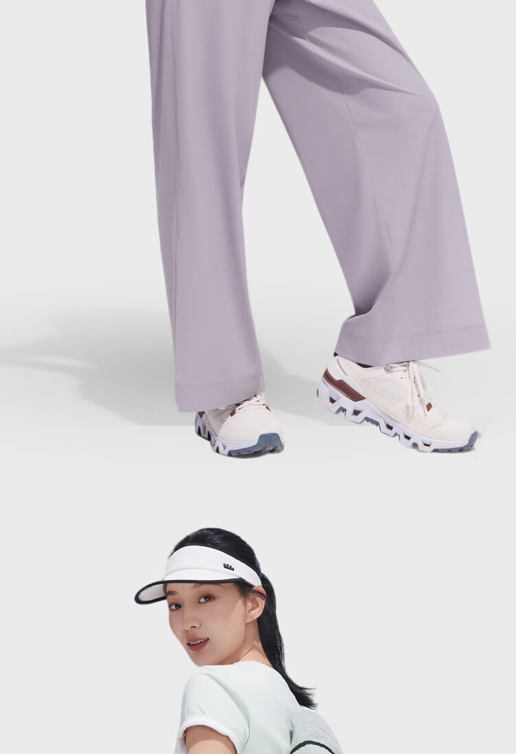 Beneunder Women's Wide-Leg Sports Pants Breathable Quick-Dry Sun-Protective Loose Fit AS010 18