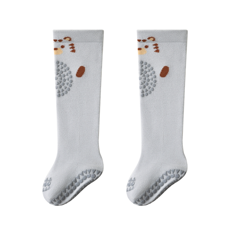 Growth Baby Knee-High Socks Spring Autumn Over-the-Knee Non-Slip Silicone Crawling Indoor Toddler Floor Socks
