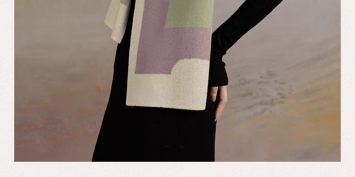 Wanshili WENSLI Pure Wool Scarf for Women, Shawl Gift for Girlfriend, Holiday Gift Box Set, Mengte, Sweet Lotus Root Pink 44