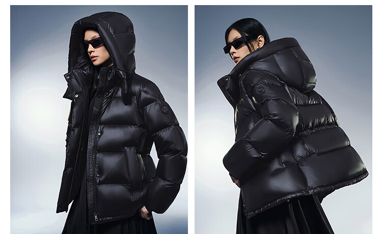 Bosideng Women's Winter Goose Down Puffy Thickened Fashion Versatile Stand Collar Jacket Hot Selling Mall Style 20