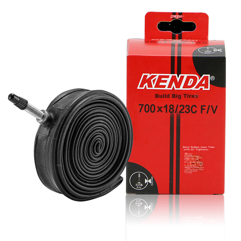 Велосипедная камера KENDA 700x23c, для шоссейных и гоночных велосипедов, бутиловая камера с ниппелем Presta, удлиненный вентиль, 26-дюймовая камера, черная