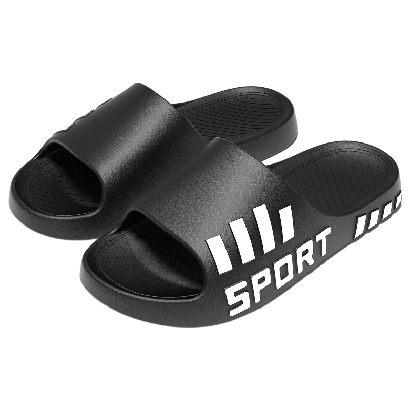 Qiumuxi Men's Soft EVA Anti-Slip Sport Slippers with Cushioned Sole, Durable Beach and Indoor Comfortable Sandals