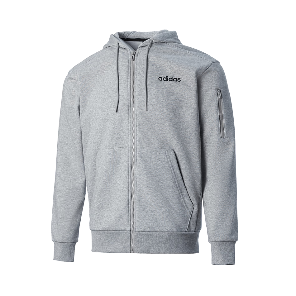 Adidas Men's Fashion Trendy Sports Outdoor Comfortable Knit Full-Zip Jacket JF3323
