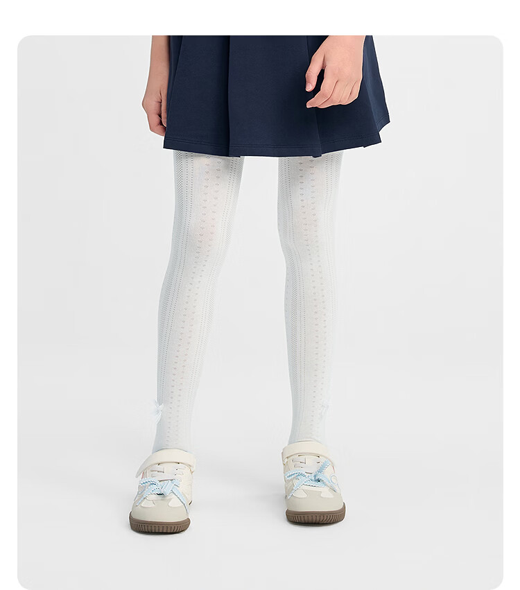 Balabala Kids Summer Mesh Breathable Thin Girls' Tights Dance Jacquard Sweet Leggings 19