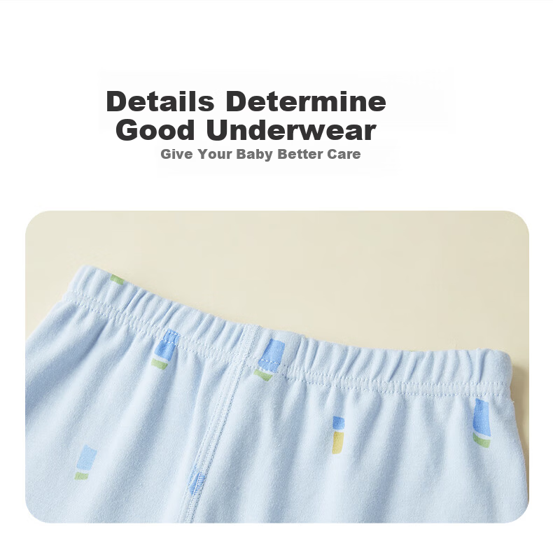 Hengyuanxiang Children's Autumn Pants Boys Youth Cotton Thin Printed Thermal Leggings High Waist Cotton Warm Pants Single Piece 22
