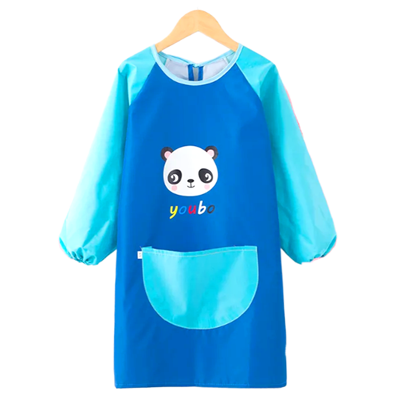 9I9 Baby Painting Smock, Anti-Dirt Children's Apron, Eating Smock, Long-Sleeve Reverse Wear Clothing, Kindergarten Splash-Proof Clothing A233