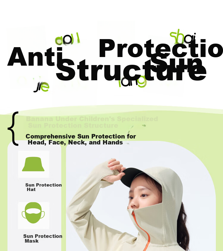 Beneunder Kids UV Protection Jacket Unisex Breathable Sunproof Coat AS983 Frosty White Size 110 7