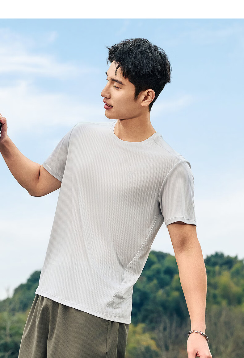 Jordan Men's Short Sleeve T-Shirt 2026 Summer Moisture-Wicking Quick-Dry Casual Workwear Sports Outdoor Top 15