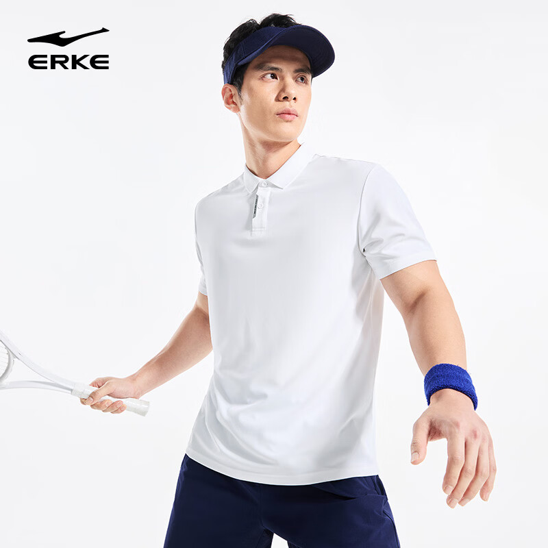 Hongxing Erke Sports Polo Shirt Summer New Sun Protection Short Sleeve T-Shirt Outdoor Quick-Dry Casual Men's Business Trendy Brand Top