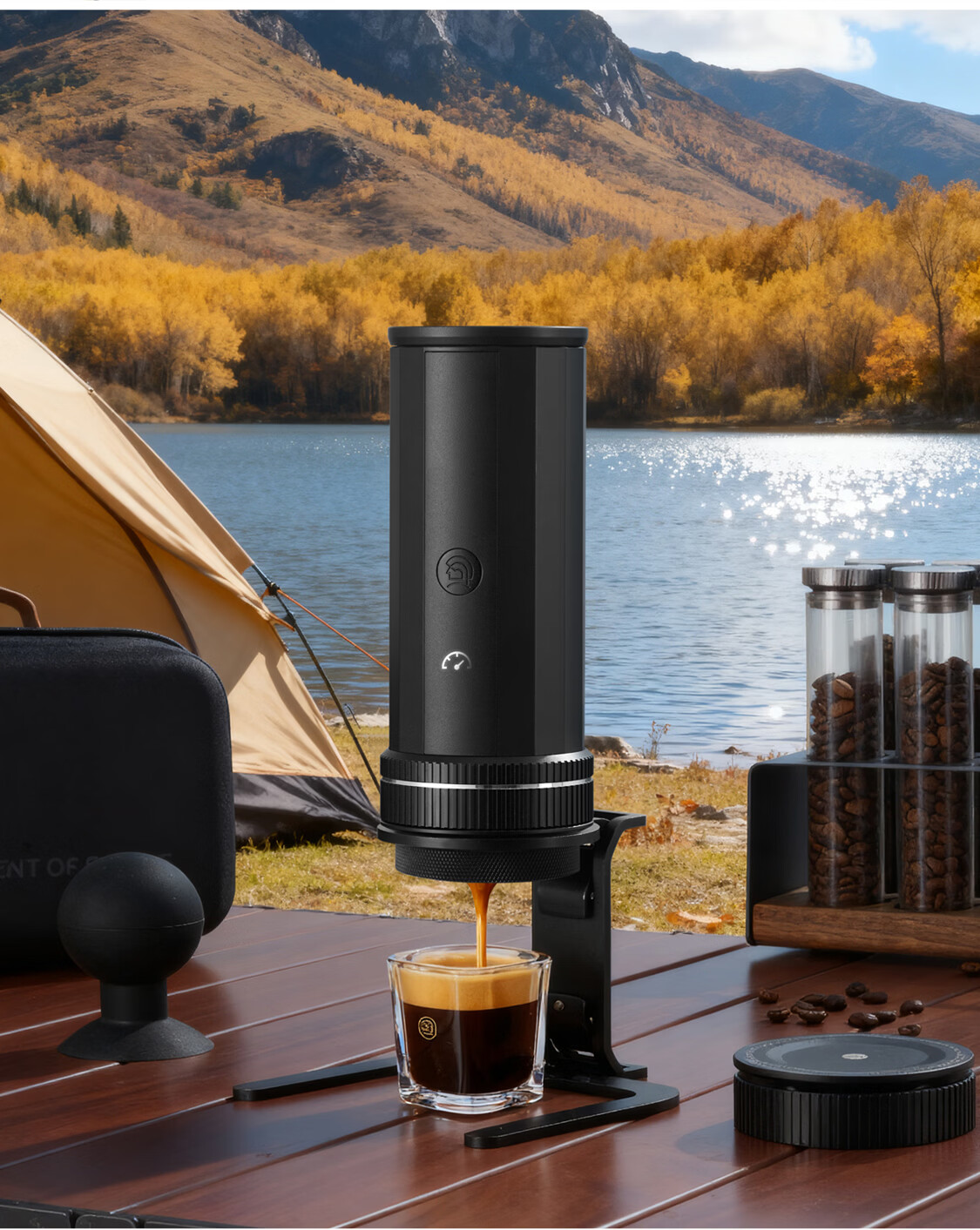Hero Yicui Professional Portable Espresso Coffee Machine Electric Portable Coffee Maker for Outdoor Travel 18