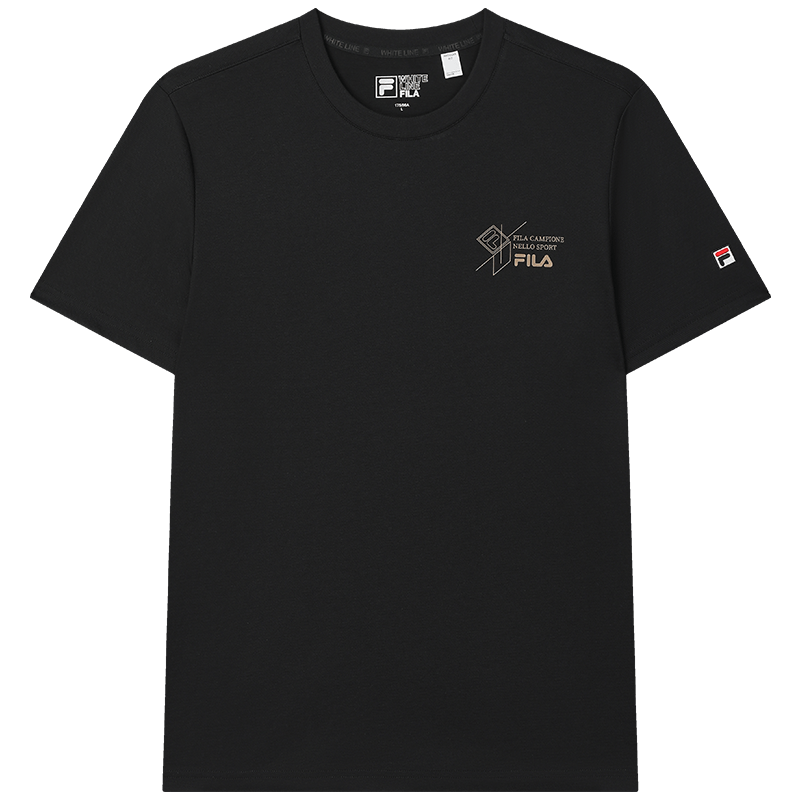 FILA Official Men's Short Sleeve T-Shirt 2026 Summer Casual Sports Basic Tee