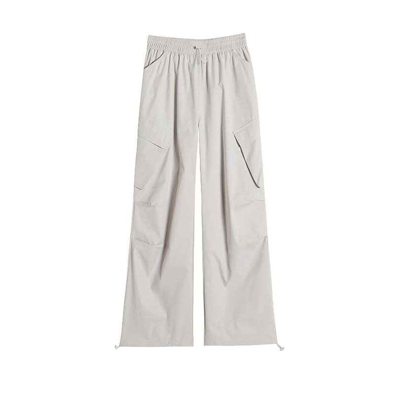 Borui Women's Slant Pocket Cargo Pants 2026 New Spring Summer Thin Sun Protection Quick-Dry Casual Ice Silk Sports Pants
